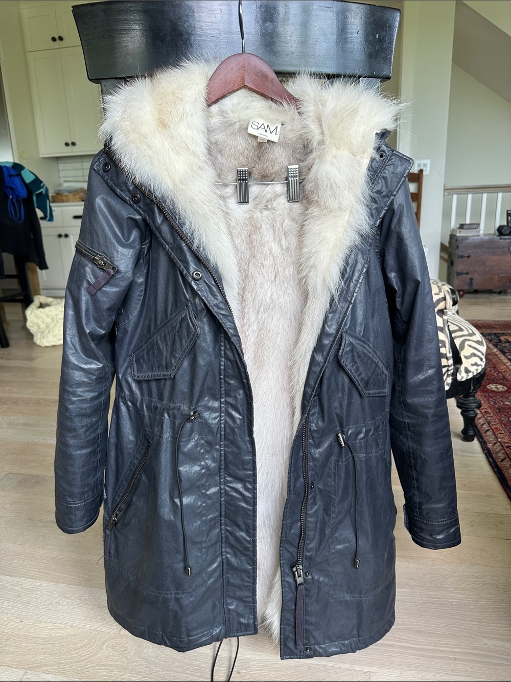 SAM New York Fox-lined Hudson Jacket